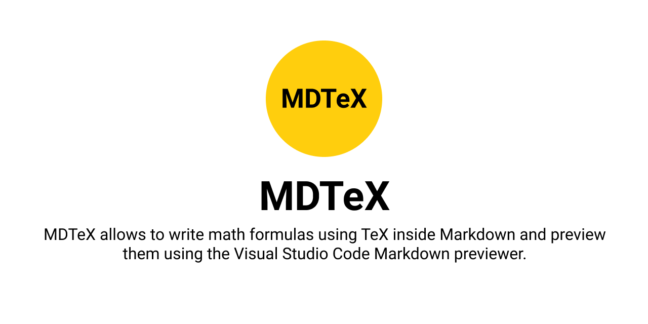 GitHub - MrF3lix/mdtex: Markdown with TeX Support for Visual Studio ...