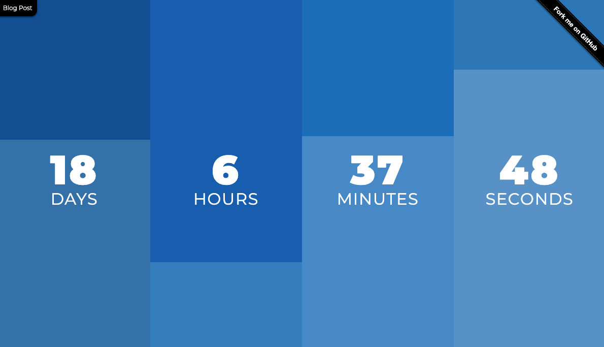 GitHub - desholmes/tfft-countdown: TffT! A simple countdown clock to ...