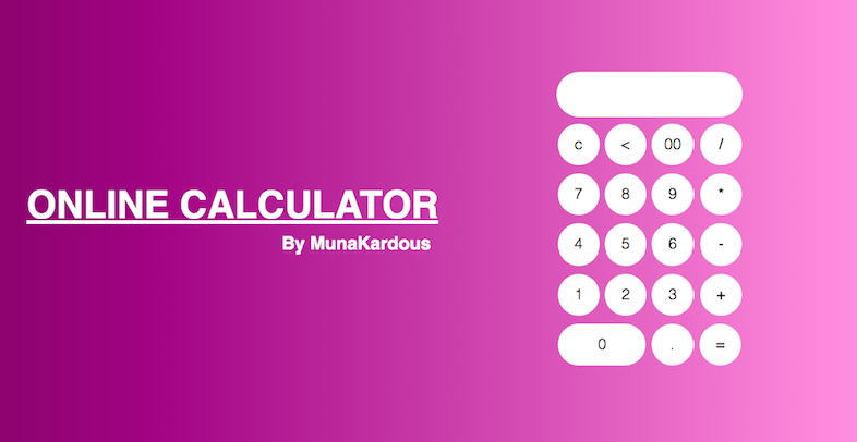 GitHub - MunaKardous/Online-calculator
