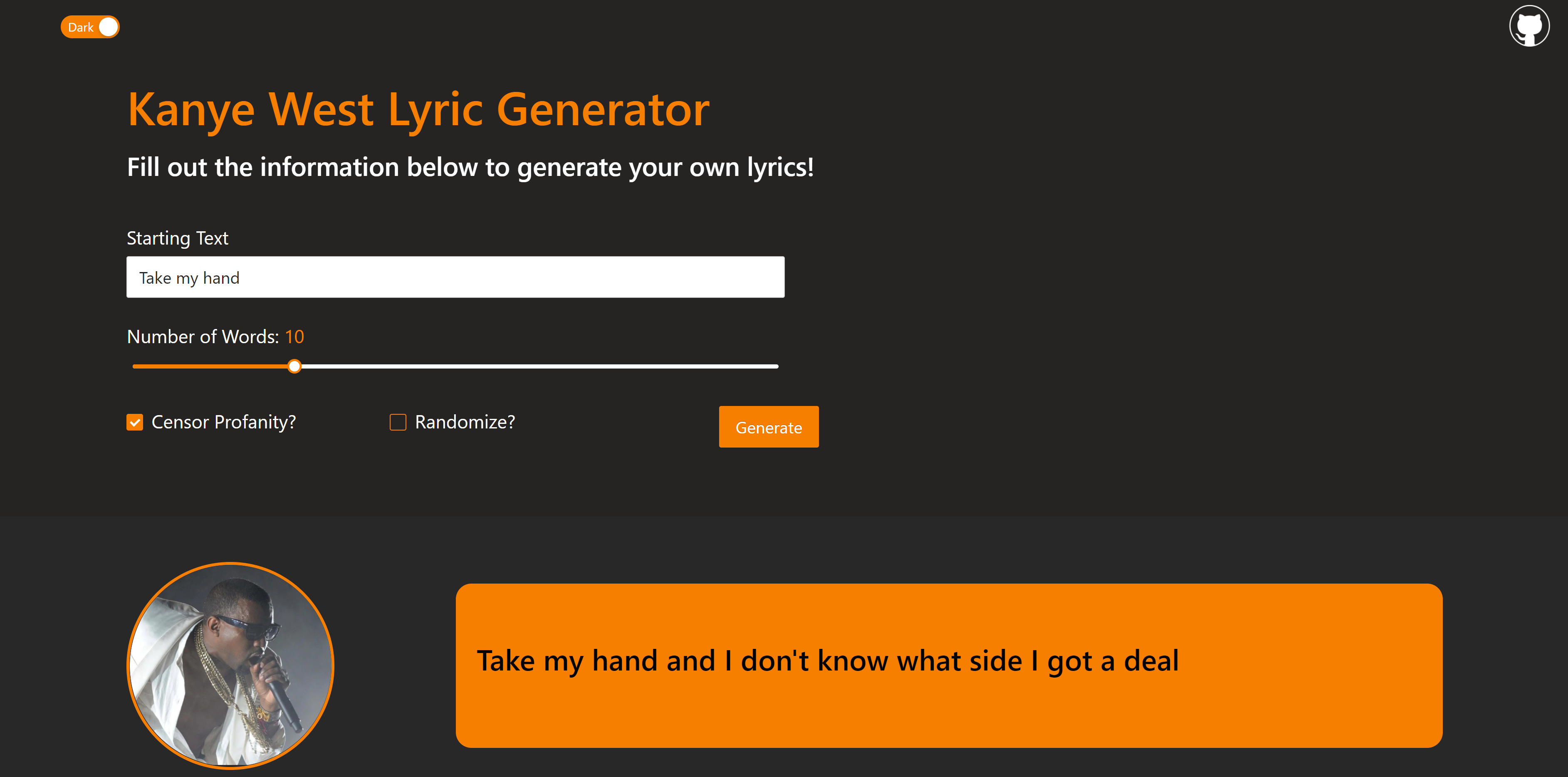 rap-lyric-generator