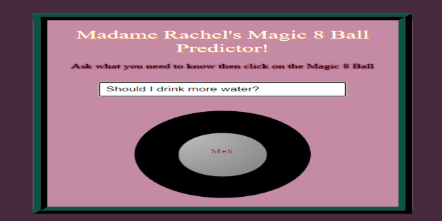 GitHub - RachelPolant/Magic-8-ball: Fun little Javascript magic 8 ball ...