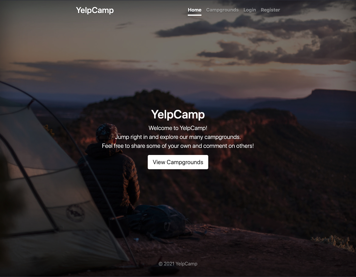 GitHub - david-borja/yelp-camp: YelpCamp is a Yelp clone for camps ...