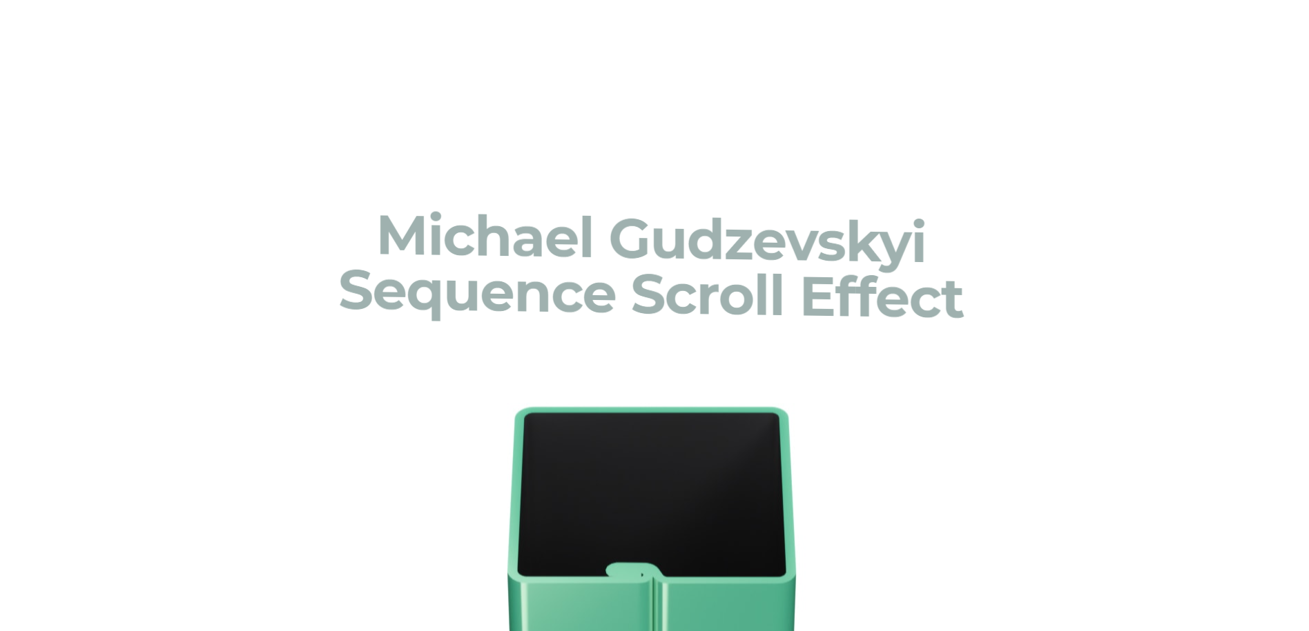 GitHub - michaelgudzevskyi/sequence-scroll-effect: Sequence Scroll ...