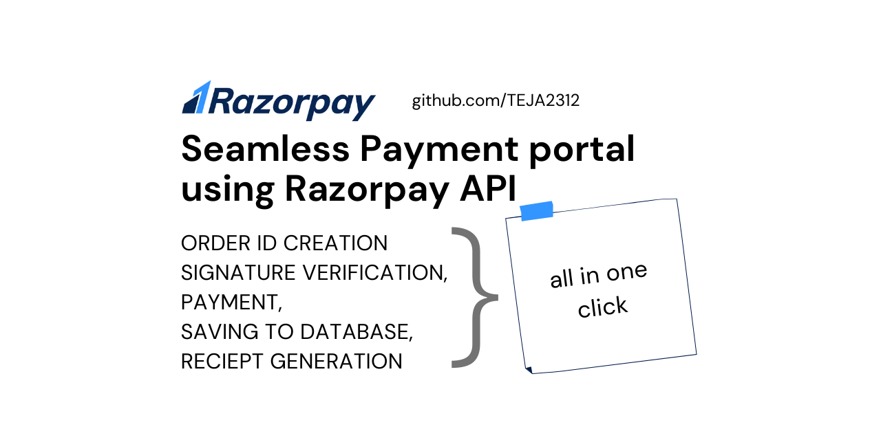 GitHub - TEJA2312/RazorpaypaymentFlow-ABWPR: Completed Automatic ...