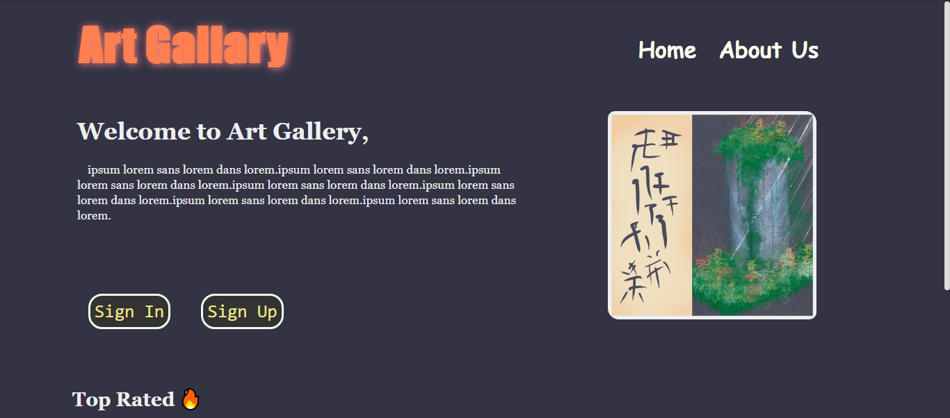 GitHub - Mohammed4mach/Art-Gallery