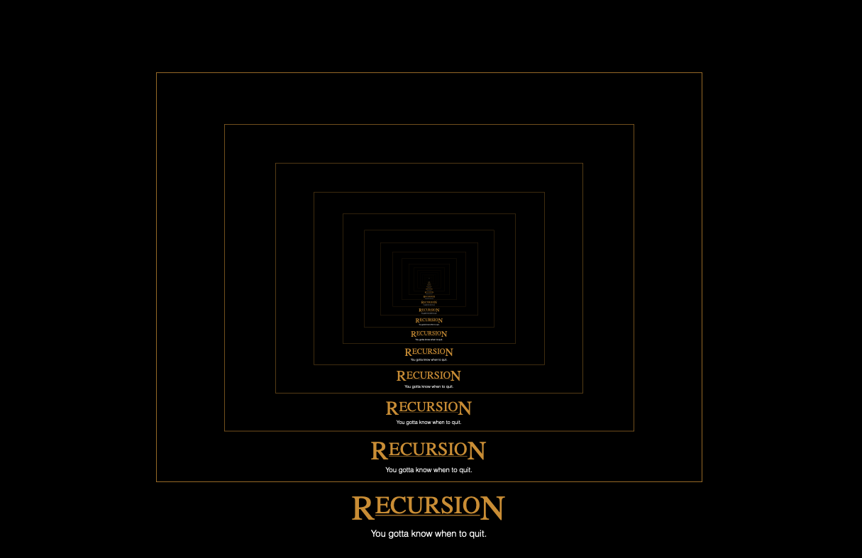 recursion