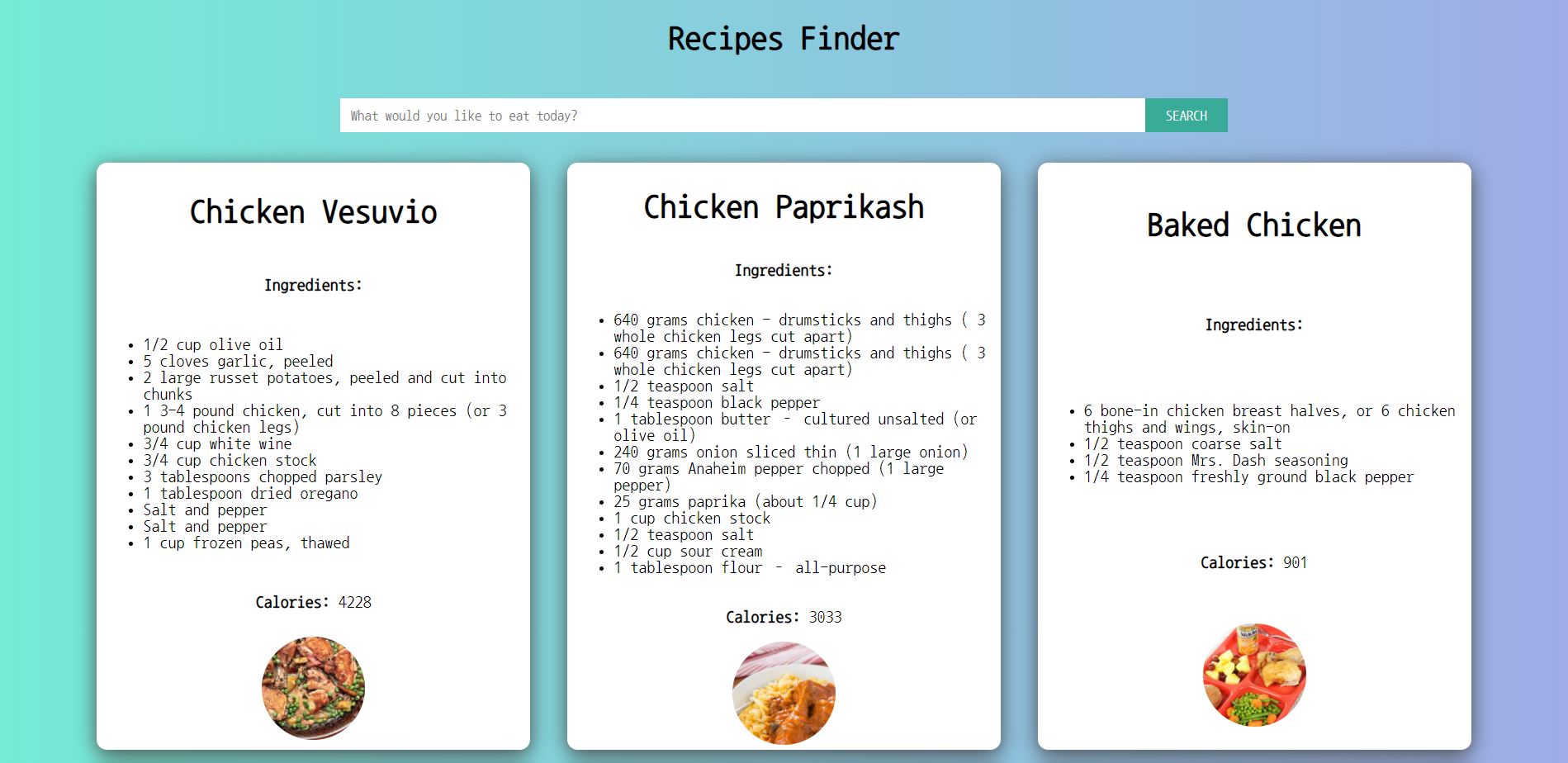 recipes-finder