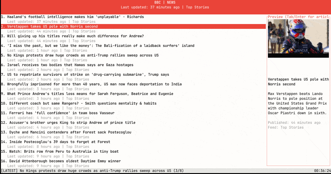 :newspaper: Browse BBC News like a hacker. Contribute to hako/bbcli development by creating an account on GitHub.
