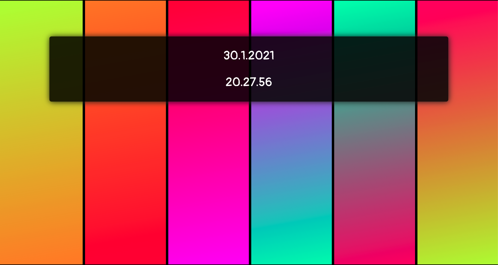 GitHub - aimeerivers/clock: A colourful clock