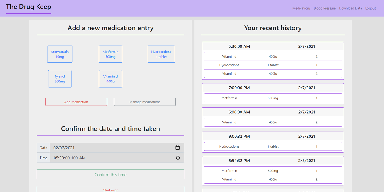 GitHub - StevenSigil/medication-tracker-v2: A medication and blood ...