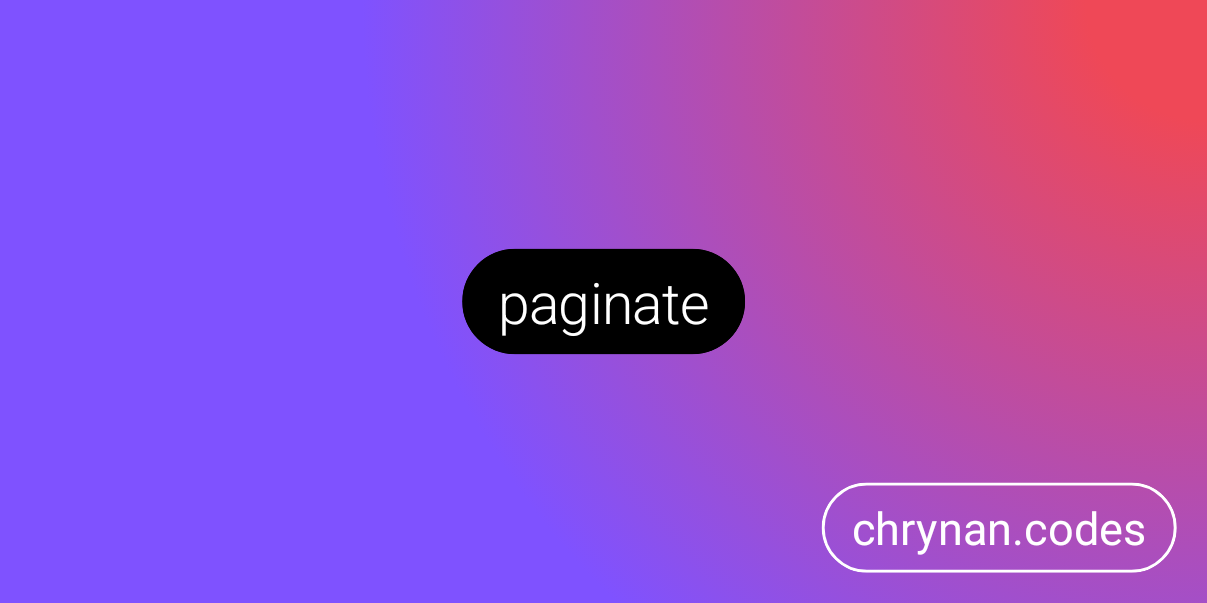 paginate