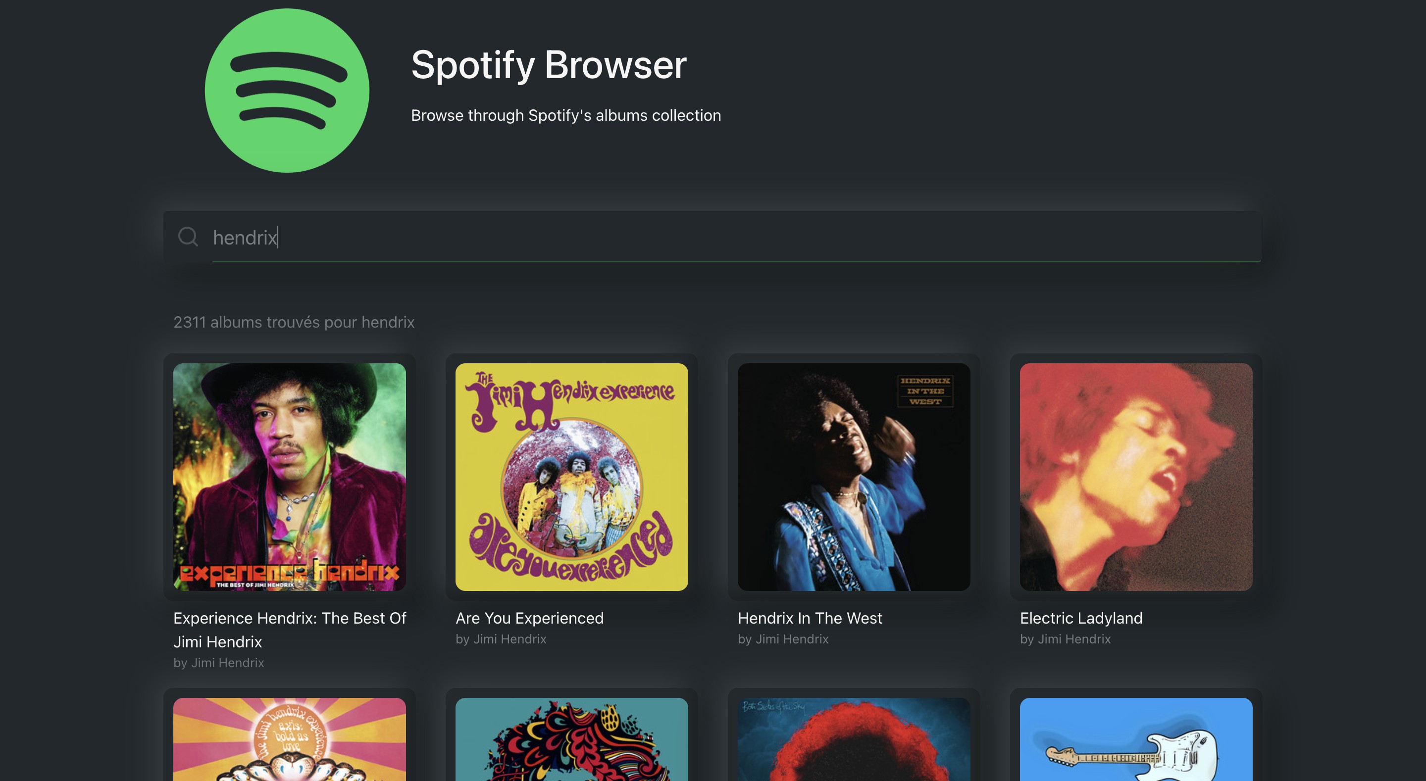 GitHub Alarid/SpotifyBrowser Browse Spotify's albums collection