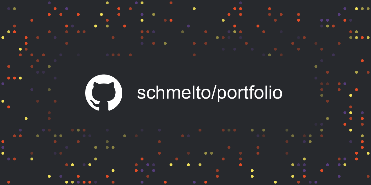 GitHub - schmelto/Portfolio: :man_technologist: · GitHub