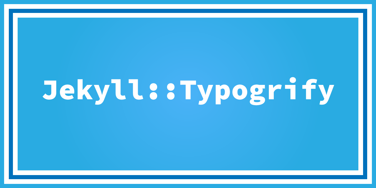 jekyll-typogrify