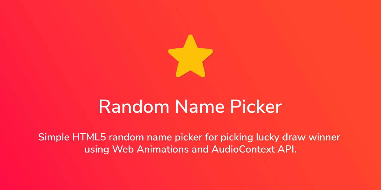 randomnamepicker from icelam Coder Social