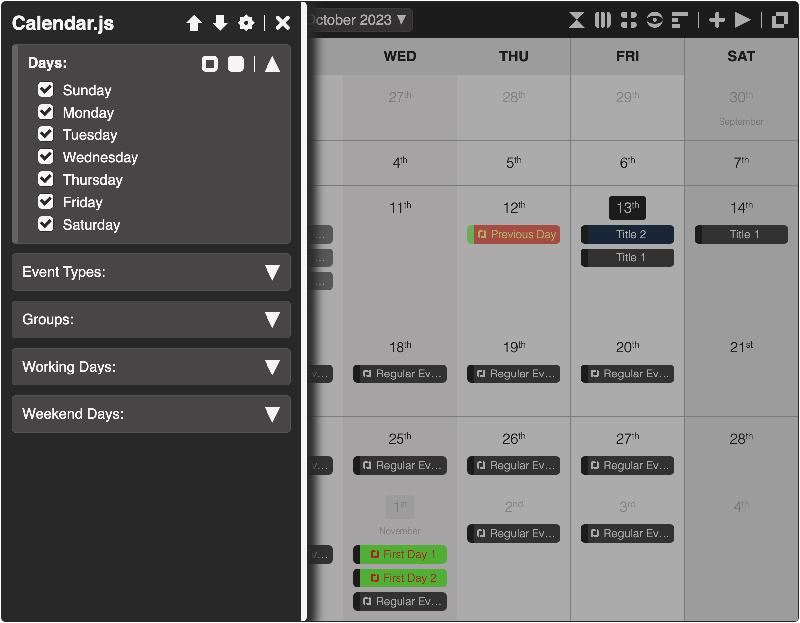 GitHub - metronome12/boot-calendar