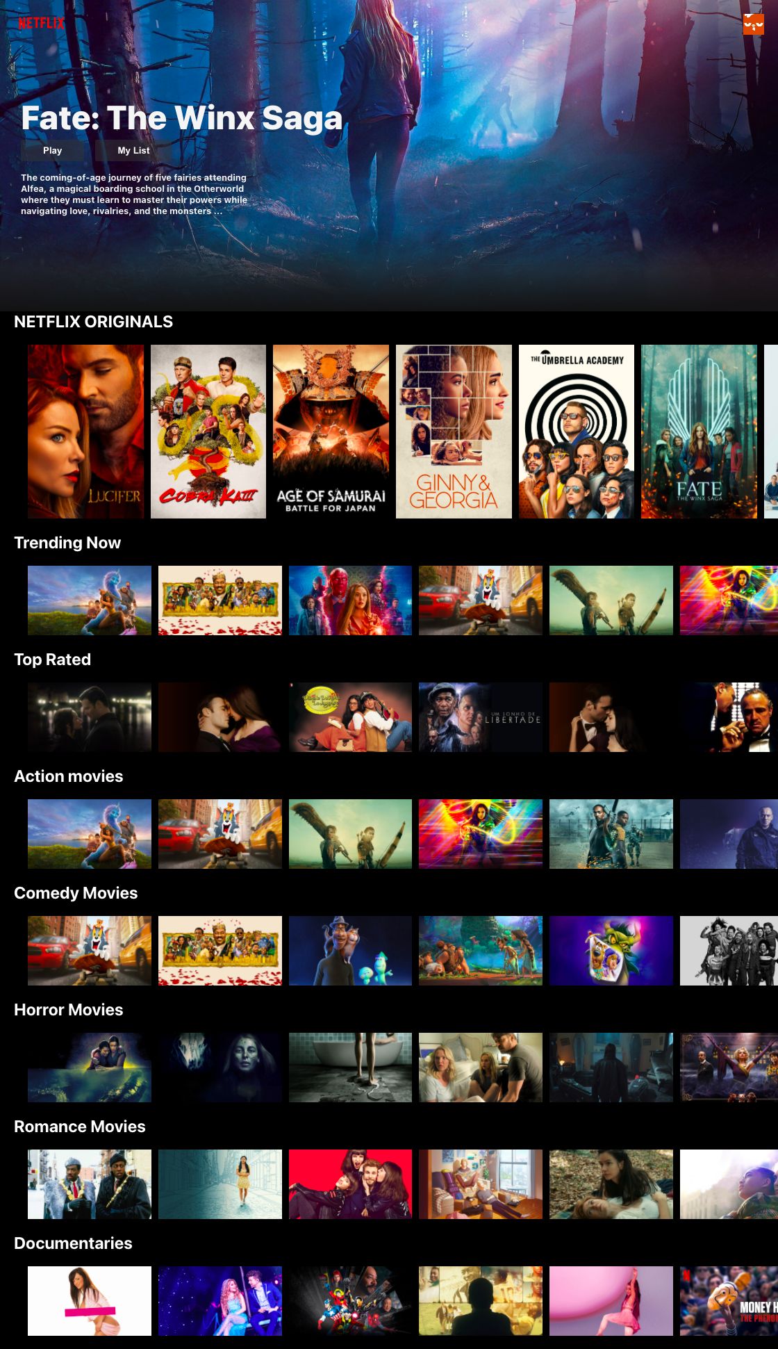 GitHub The Netflix clone is a visually