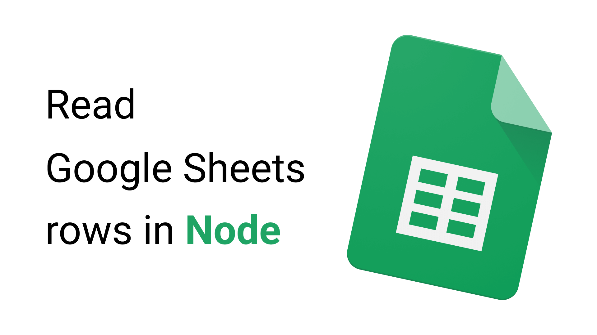 GitHub - riccardogiorato/node-sheets-demo: Read Google Sheets rows in Node