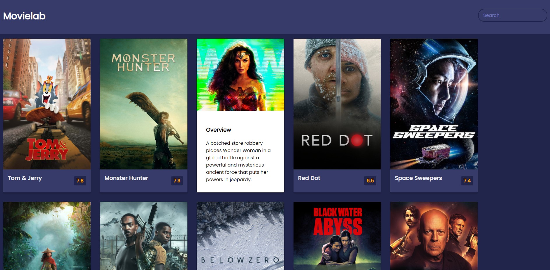 GitHub - danylokazakov/movielab: Movie library, created using HTML, CSS ...