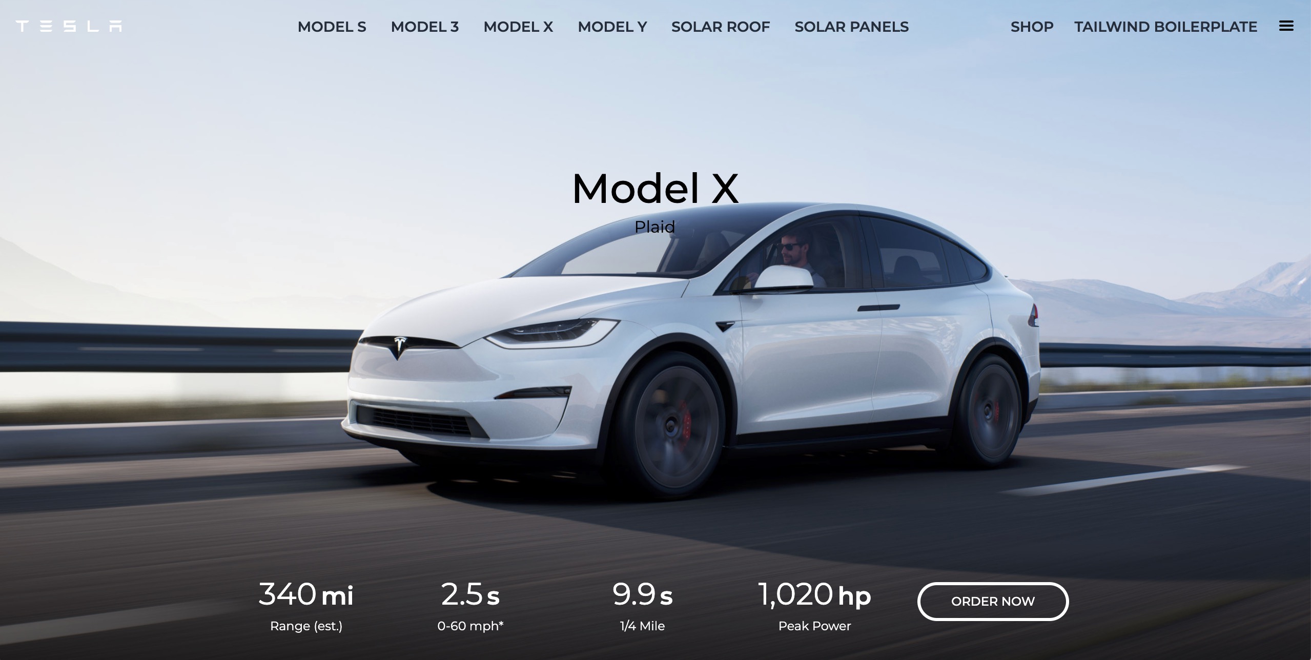 tesla-modelx-tailwind