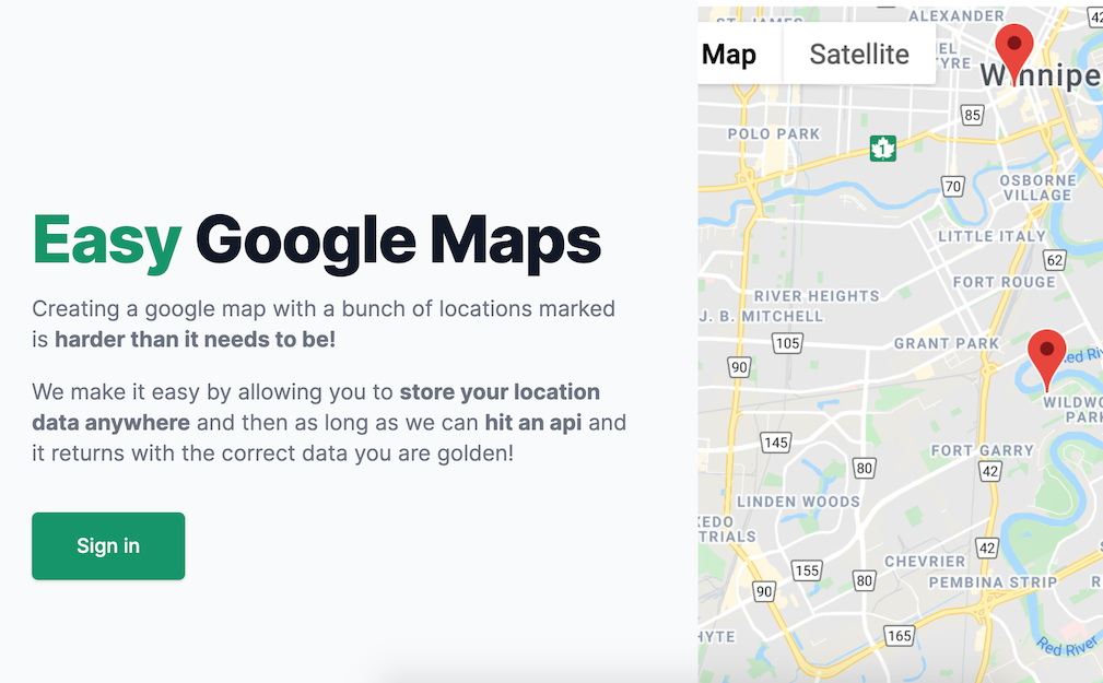 GitHub - brenelz/maps-as-a-service-demo: Google maps for the Jamstack