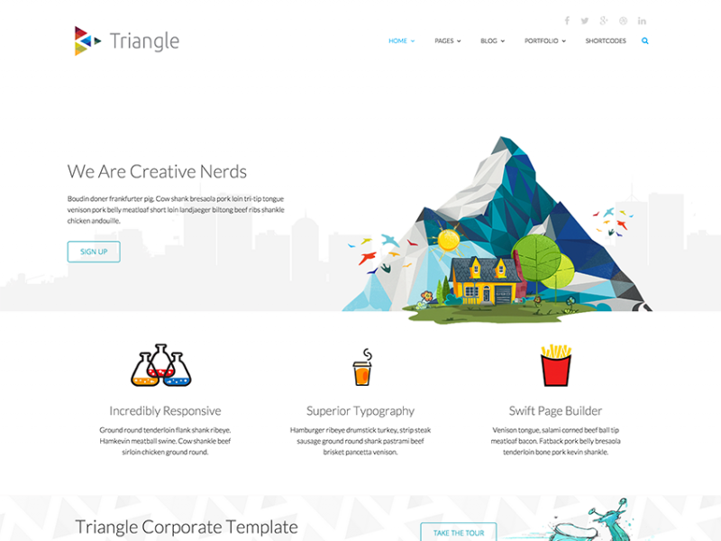 GitHub - mojtaba-afraz/triangle: A Bootstrap Template