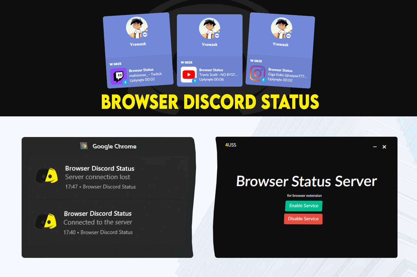 GitHub - anKordii/Browser-Discord-Status: Display in discord