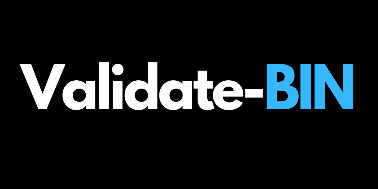 GitHub okr3vl/validateBIN Get credit card & debit card information