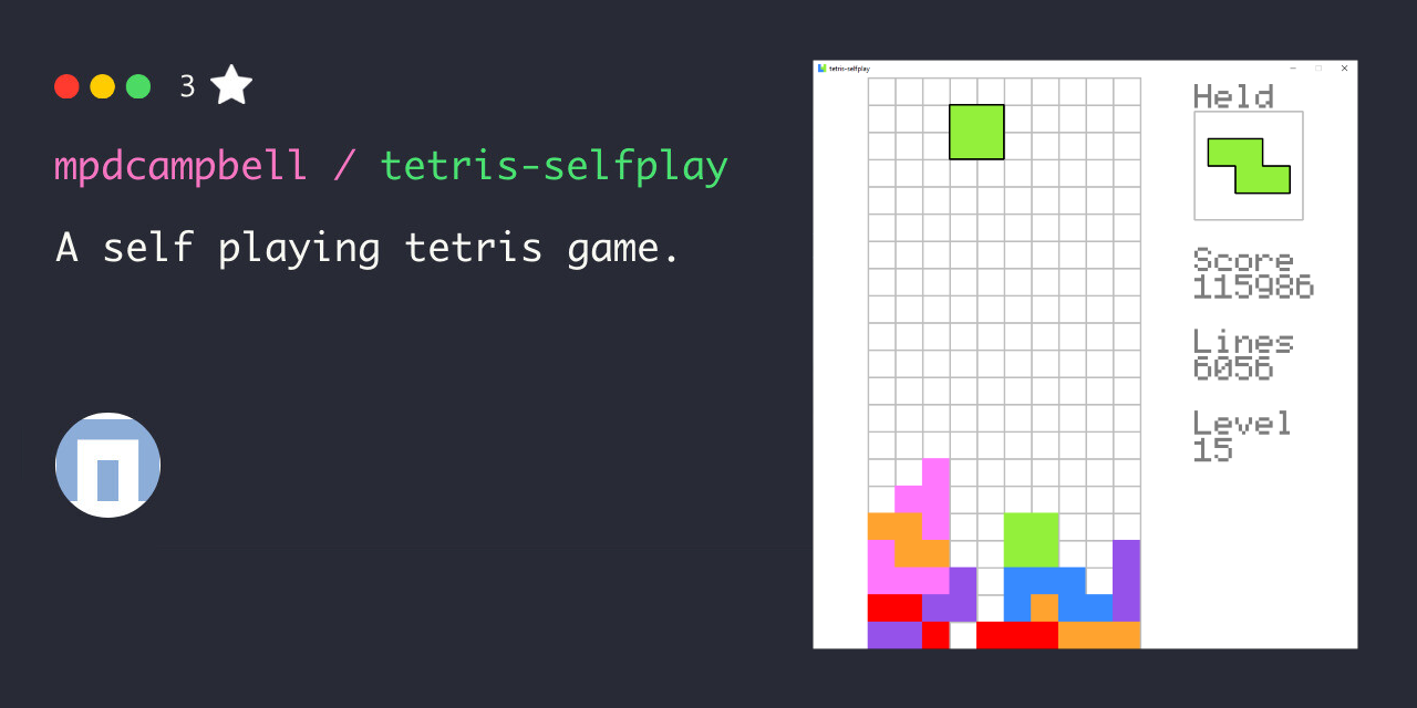 Machine learning hot sale tetris