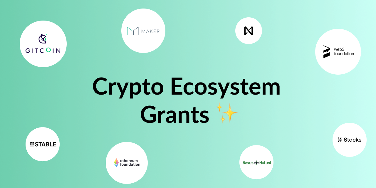 GitHub - tomterado/crypto-ecosystem-grants: Open community grants to help  new and existing members to grow and build in the crypto ecosystem.