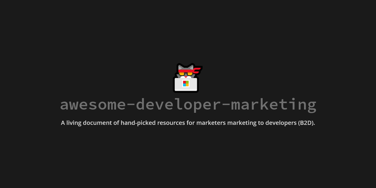 awesome-developer-marketing