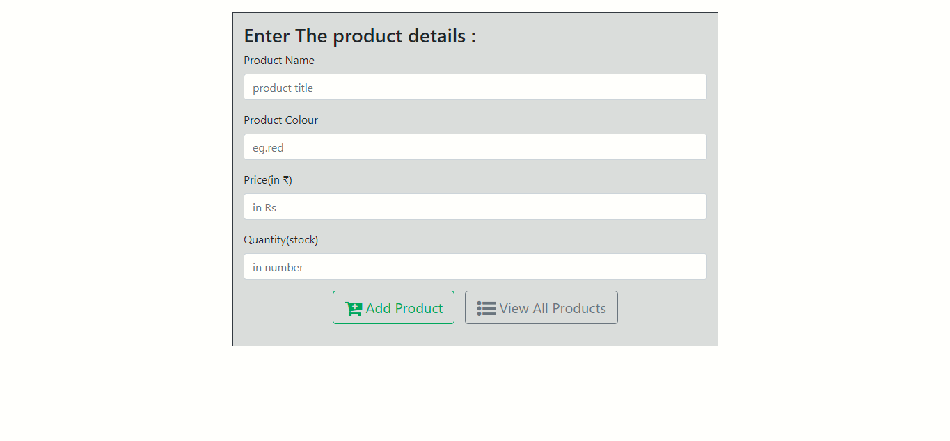 GitHub - ved7/Product-inventory: This repo works as a template code for ...