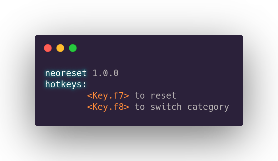neoreset