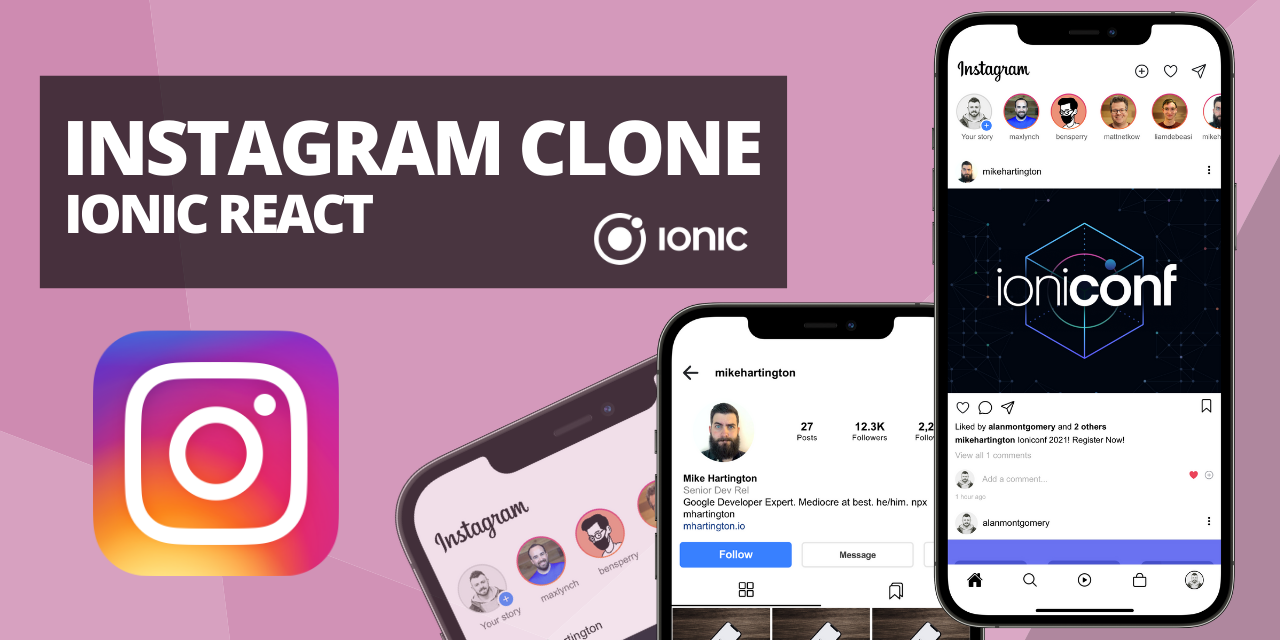 Ionic Instagram Clone