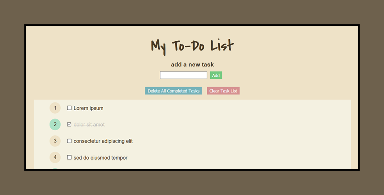 GitHub - gmadalosso/To-Do-List-Project: Basic To Do List application ...
