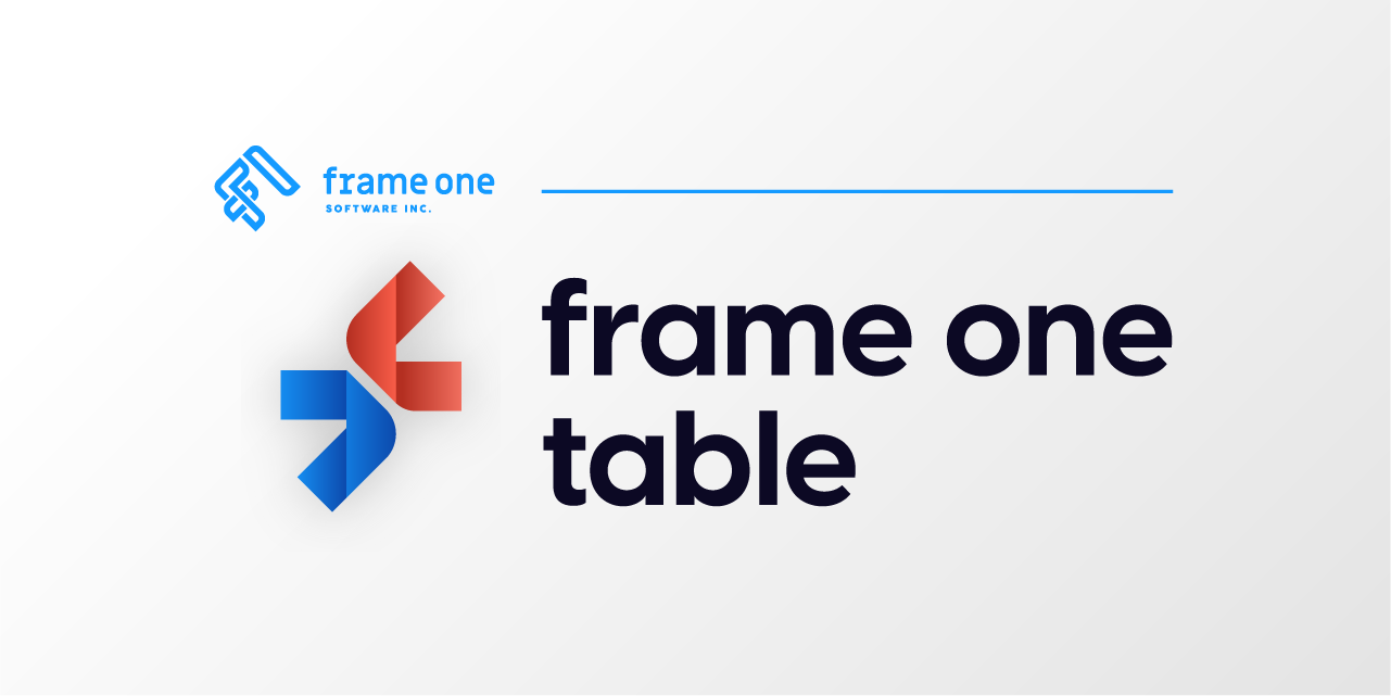 GitHub - Frame-One-Software/frame-one-table: A react component for ...