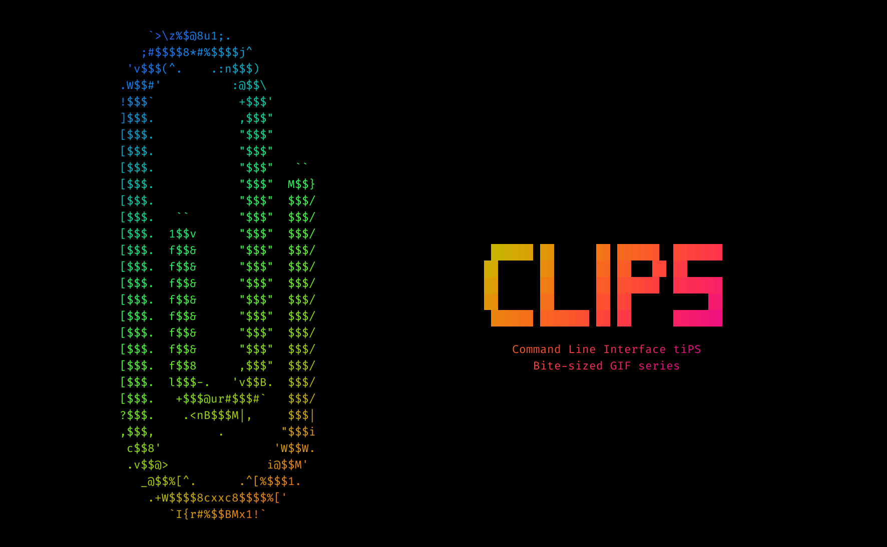 GitHub smileart/clips 📎 Short GIF clips with CLI tips