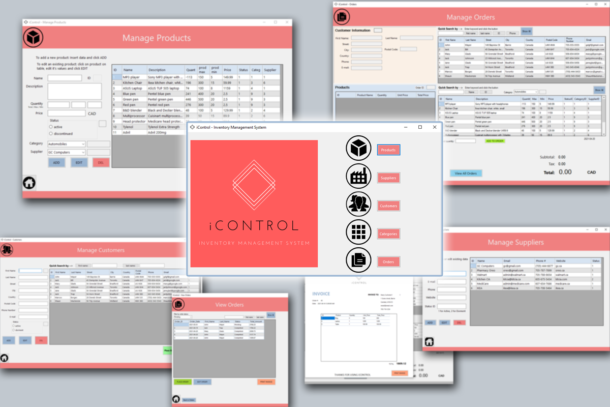 GitHub - goisborges/iControl: C# .Net Inventory Management System ...