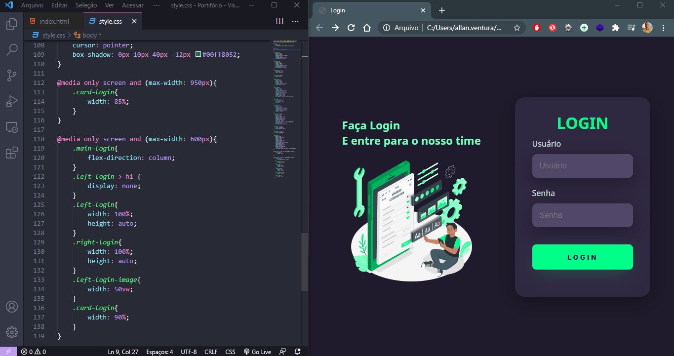 GitHub - allan-vent/interface_login: Essa página de login com uma ...