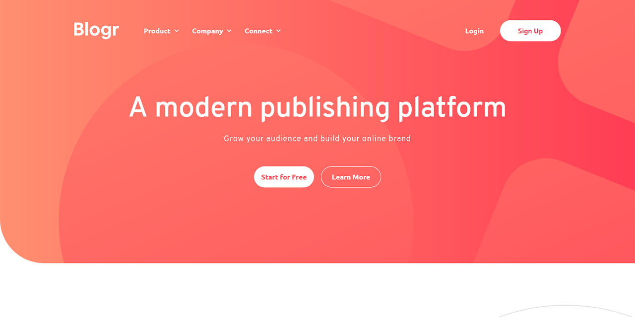 blogr-landing-page