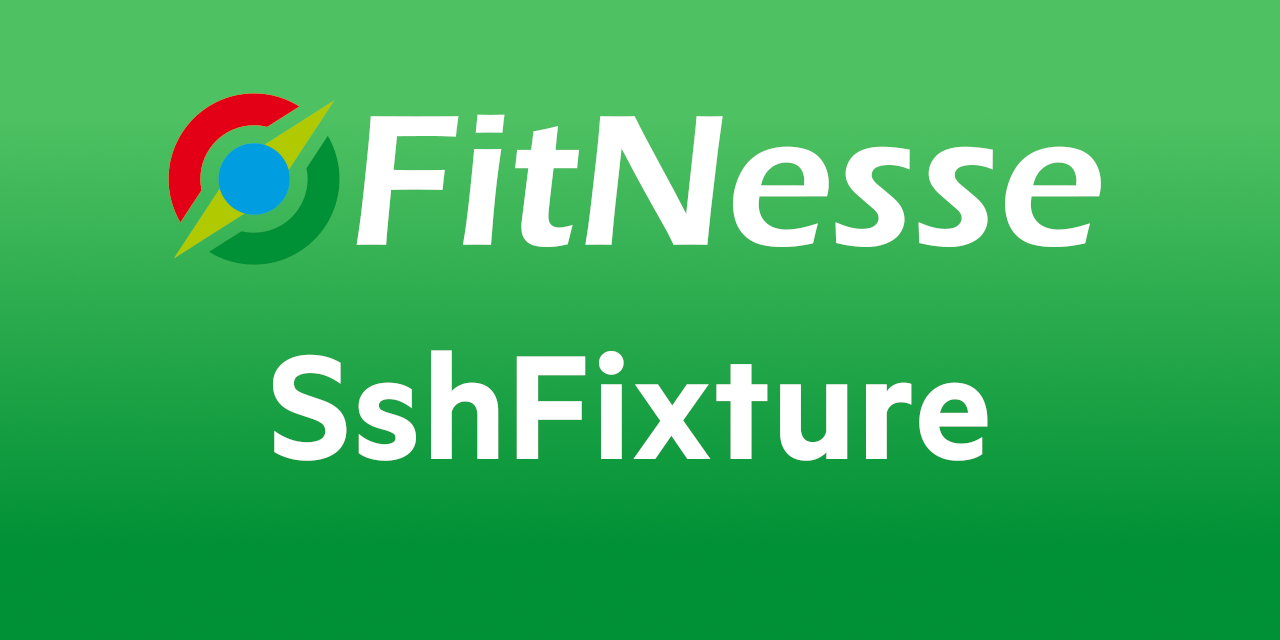 fitnesse-ssh-fixture