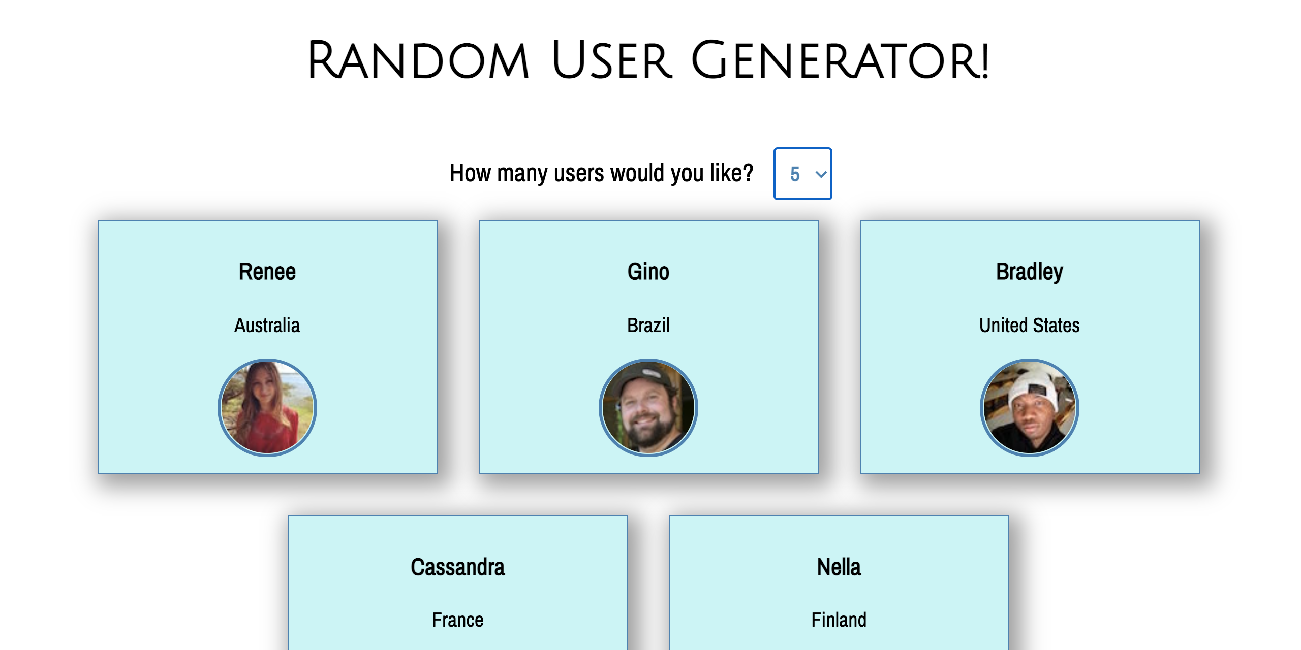 random-user-generator