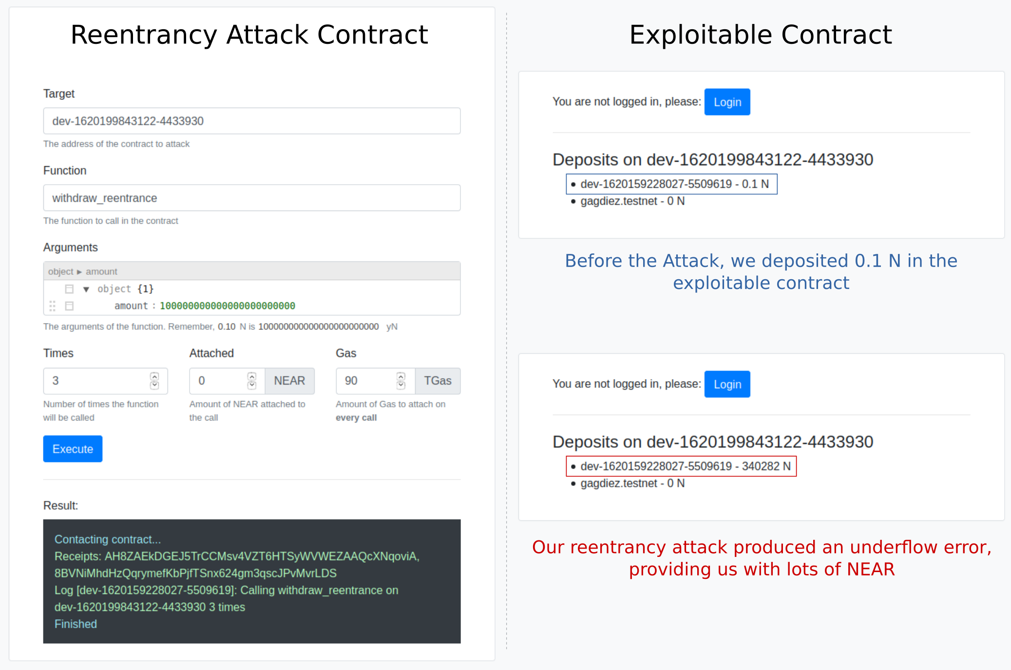 GitHub gagdiez/reentrancy_attack A tool to perform reentrance