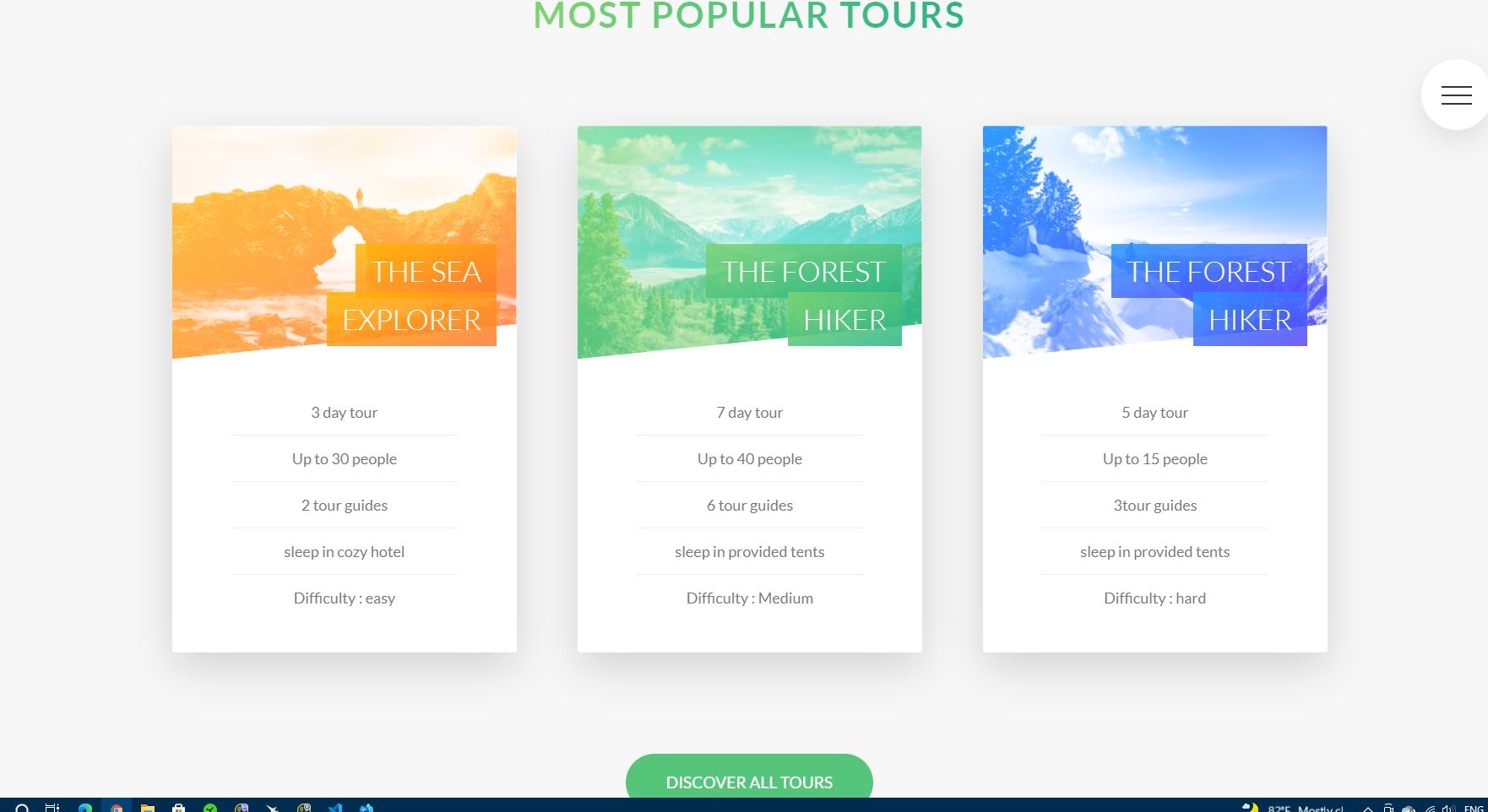 GitHub - tnymarn/Travel-touring-project: Touring website is a project ...
