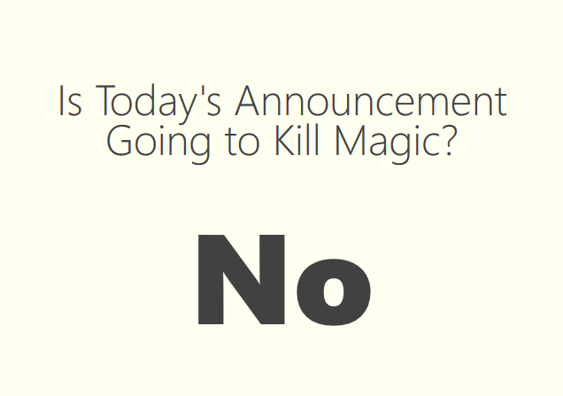 istodaysannouncementgoingtokillmagic.com