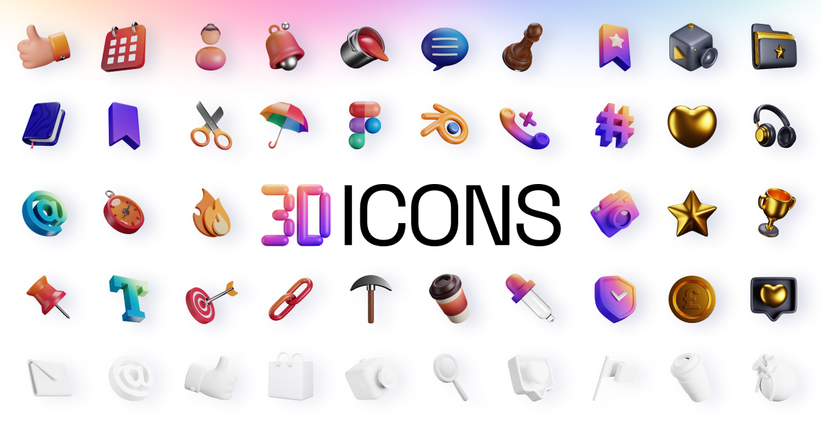 cool 3d icons