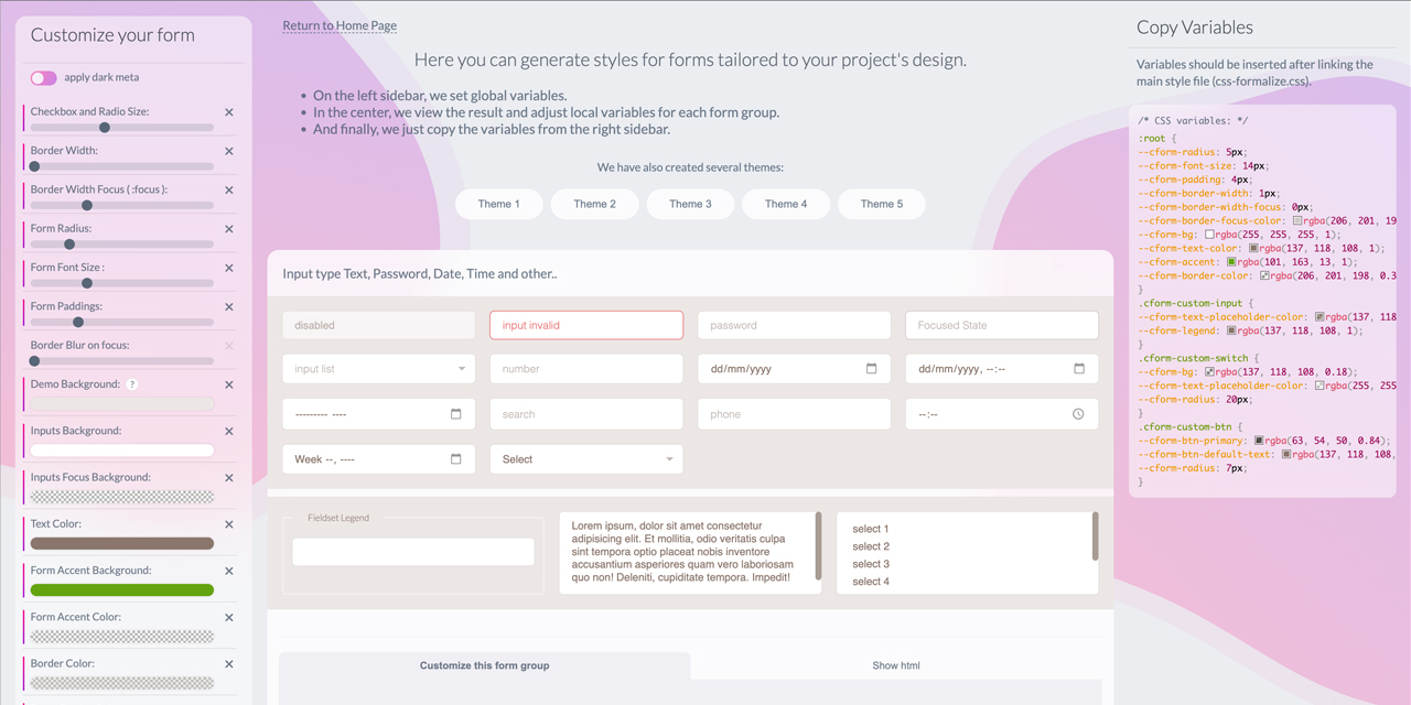GitHub - pelinoleg/CSSformalize: Custom styles for standard html forms ...