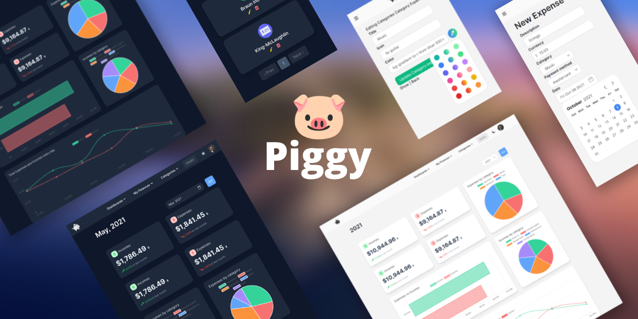 GitHub - TanZng/piggy: Piggy is a web application to track your ...