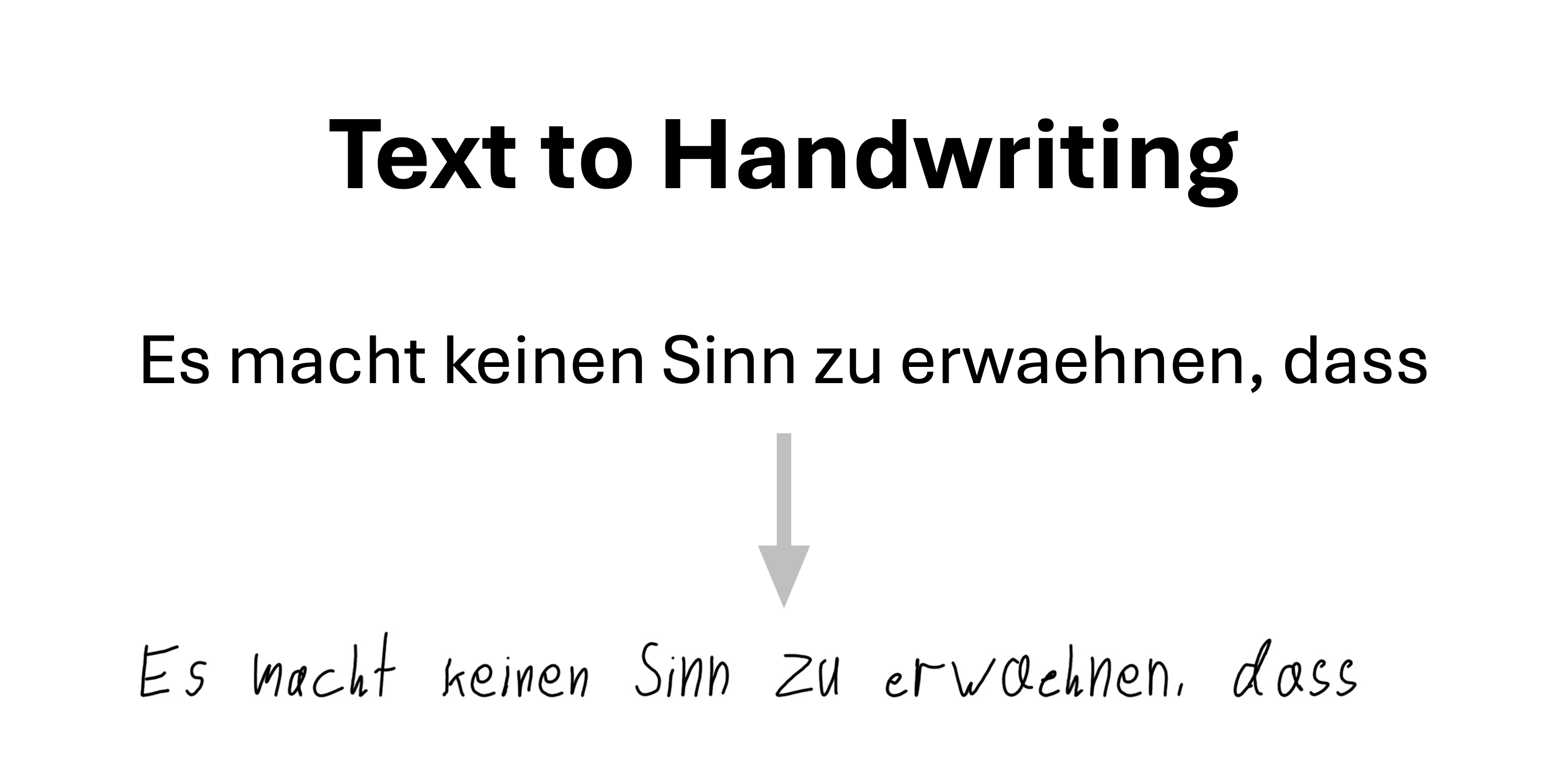 text-to-handwriting preview