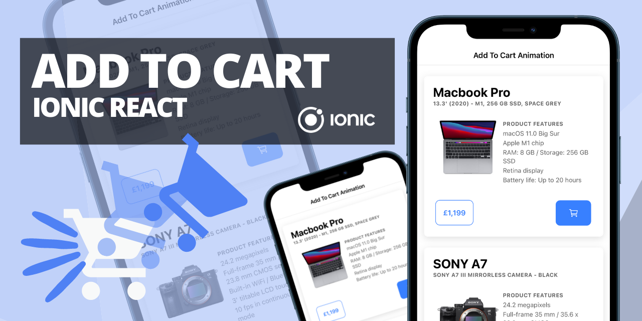 Ionic React Add To Cart Animation